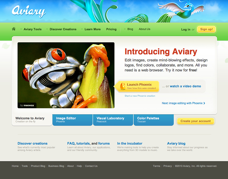 Aviary Screenshot